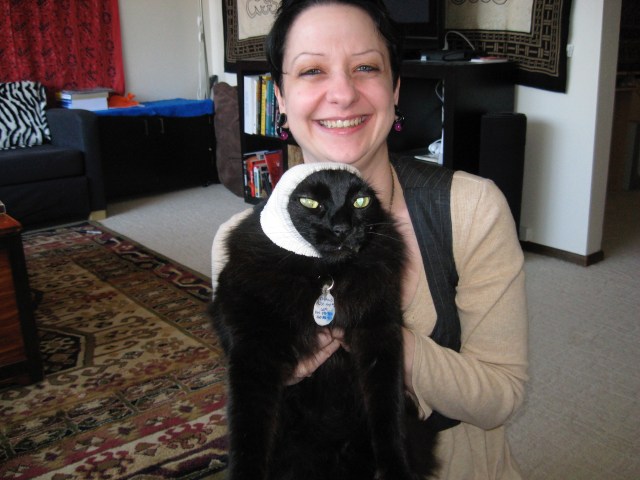 Ok, maybe sometimes he had a right to be an angry cat, especially when I handed him off to Jello.