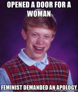 One of a thousand image memes for the google image search "feminist door". 